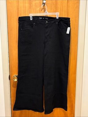 Old Navy Black Super Wide Leg Jeans